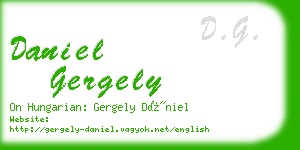 daniel gergely business card